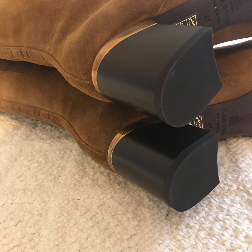 New Lanvin brown suede boots, 41 - Picture 3 of 8